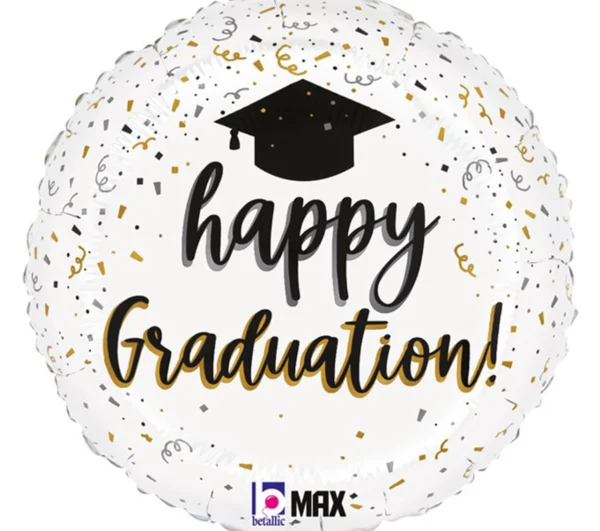 18″ Μπαλόνι Αποφοίτησης Σατέν Graduation Confetti