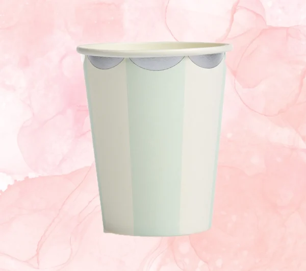 Χάρτινα ποτήρια Ρίγα γαλάζια 10τμχ