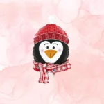 Mini Shape 14” Μπαλόνι Πιγκουίνος με σκουφί - Image 2