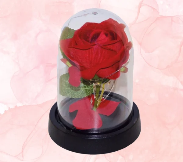 Γυάλα με τριαντάφυλλο