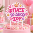 Custom Cake Topper – Με το σχέδιο της επιλογής σας