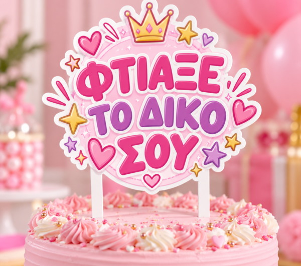 Custom Cake Topper – Με το σχέδιο της επιλογής σας