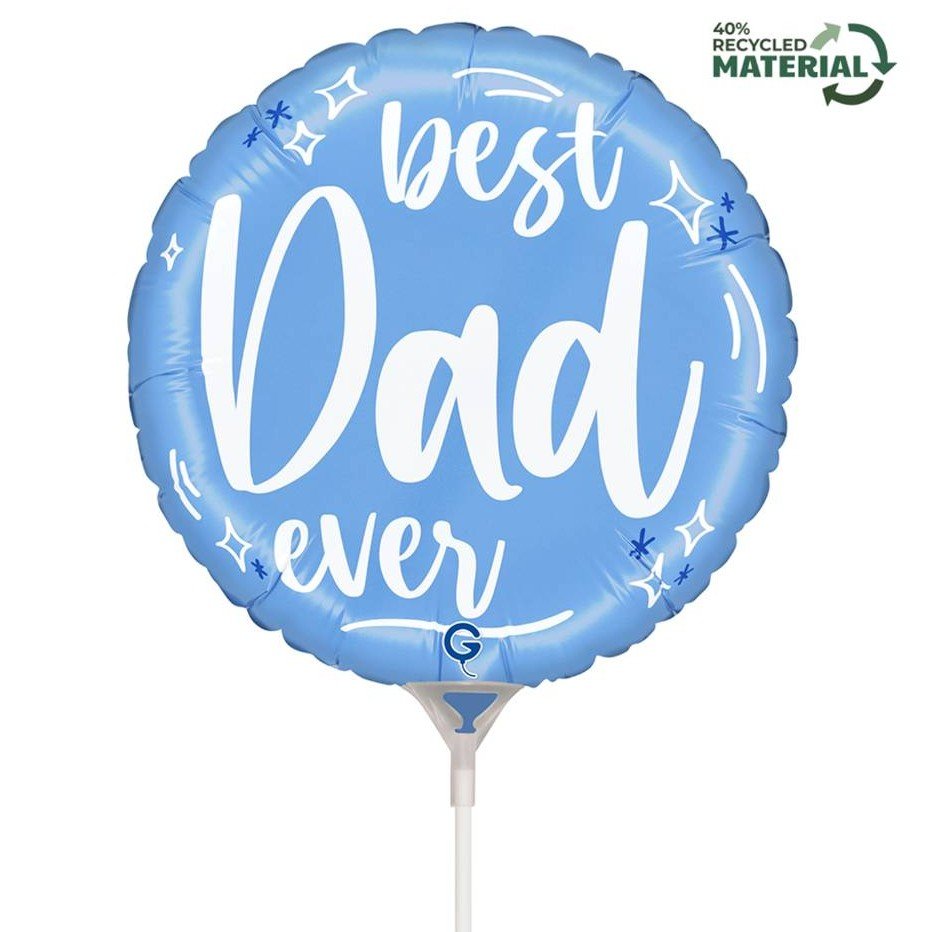 9-mini-shape-mpaloni-best-dad-ever-_1 Μπαλόνι Best Dad Ever 9'' - Image 1